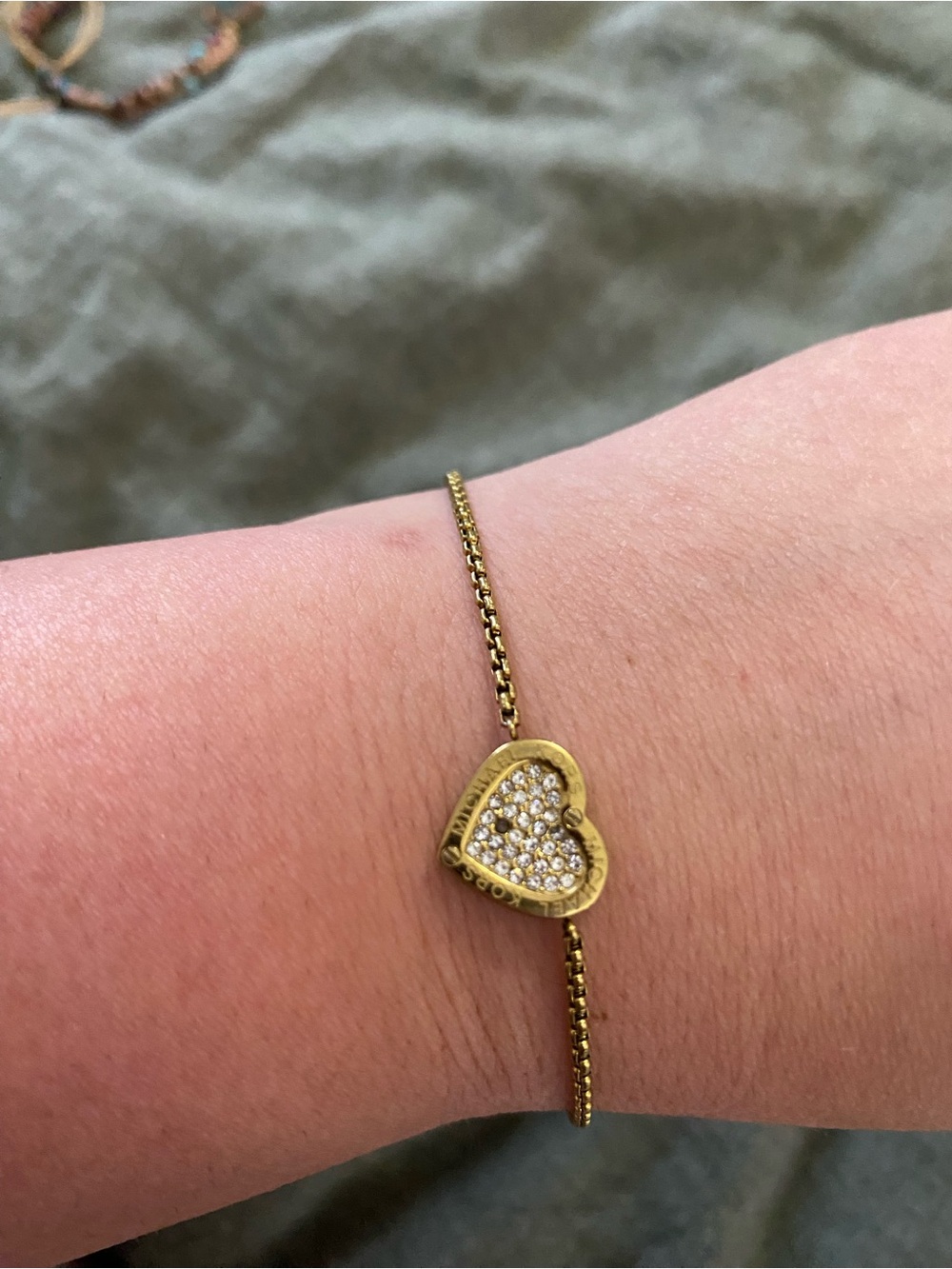 Michael Kors Gold Heart Bracelet - Women Jewelry